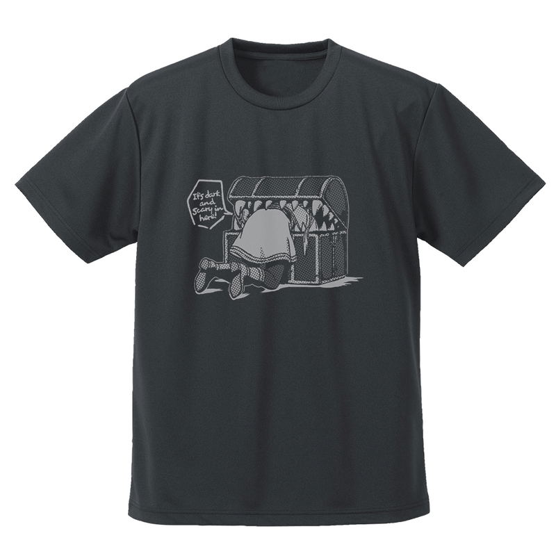 Frieren: Beyond Journey's End - Mimic And Frieren In A Pinch Dry T-shirt (Gunmetal | Size M) image 1