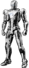 Marvel Studios The Infinity Saga 1/12 Scale Pre-Painted Action Figure: DLX Iron Man Mark 2 (Chrome Edition) thumbnail 1