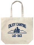 Yuru Camp Season 3 - Silhouette Bike Shima Rin Large Tote Bag (Natural) thumbnail 1