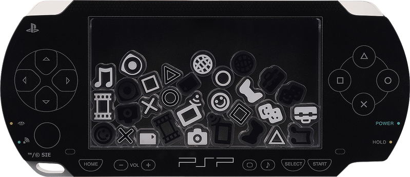 PlayStation (TM) PSP (TM) (PlayStation (TM) Portable) Rattle Acrylic Stand Black Ver. image 1