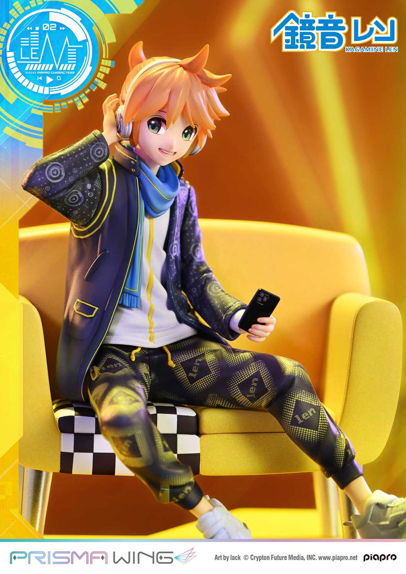 Prisma Wing Piapro Characters 1/7 Scale Pre-Painted Figure: Kagamine Len Art by Lack image 2
