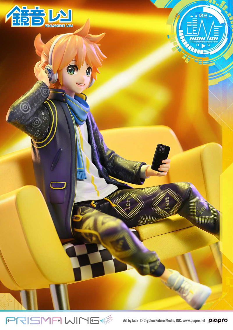 Prisma Wing Piapro Characters 1/7 Scale Pre-Painted Figure: Kagamine Len Art by Lack image 4