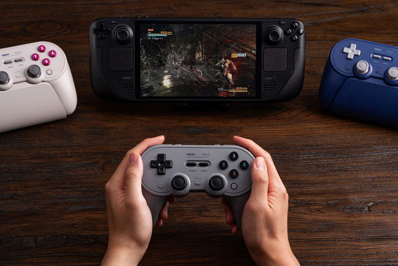 8BitDo Pro 3 Bluetooth Gamepad - (Classic Grey) image 9