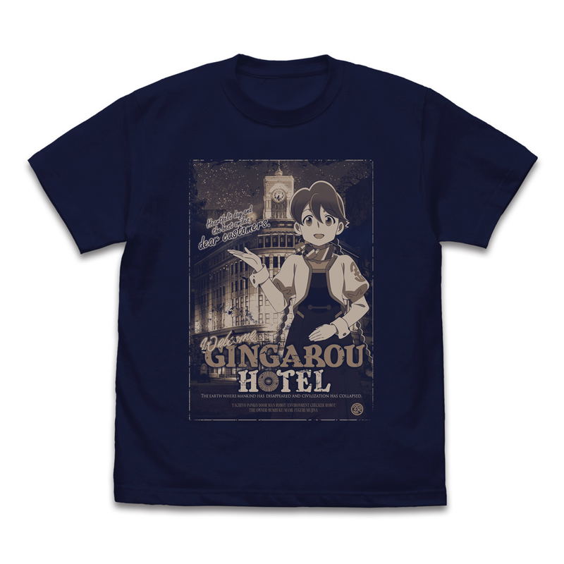 Apocalypse Hotel - Yachiyo Poster T-shirt (Navy | Size XL) image 1