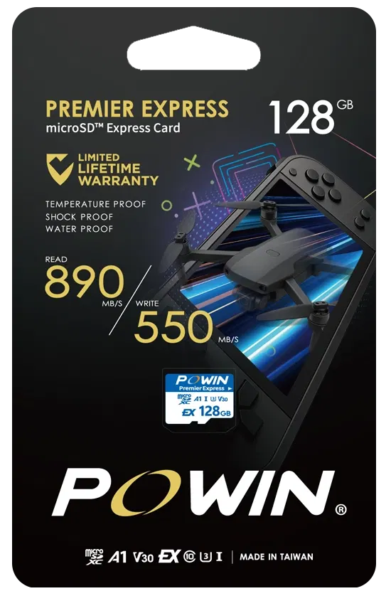 Powin MicroSD EXPRESS Memory Card for Nintendo Switch 2 (128GB) image 1