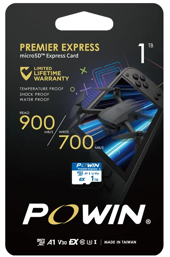 Powin MicroSD EXPRESS Memory Card for Nintendo Switch 2 (1TB) image 1