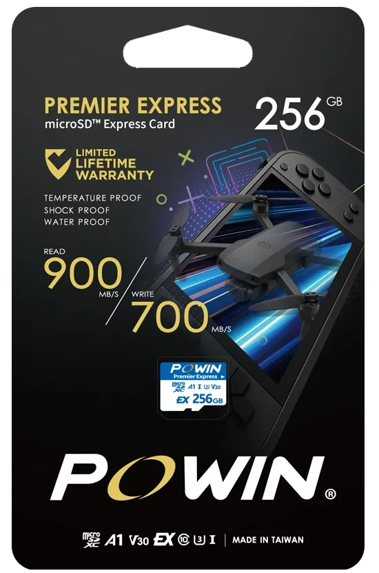 Powin MicroSD EXPRESS Memory Card for Nintendo Switch 2 (256GB) image 1