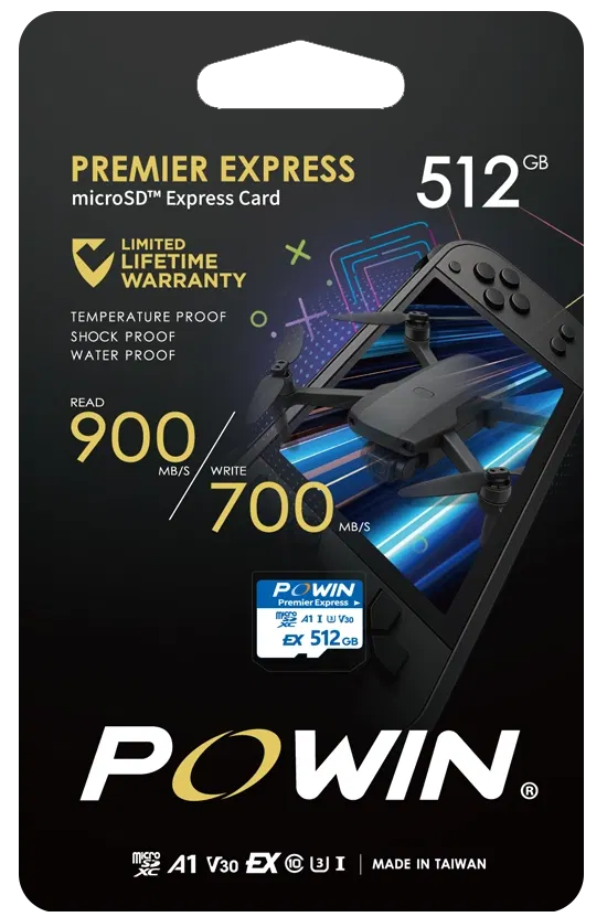 Powin MicroSD EXPRESS Memory Card for Nintendo Switch 2 (512GB) image 1