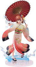 A Certain Scientific Railgun T 1/7 Scale Pre-Painted Figure: Misaka Mikoto Furisode Kimono Ver. thumbnail 1