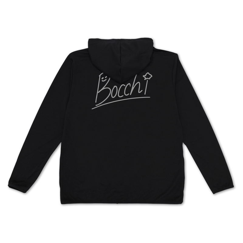 Anime Bocchi The Rock! - Bocchi-chan's Autograph Thin Dry Hoodie (Black | Size L) image 1