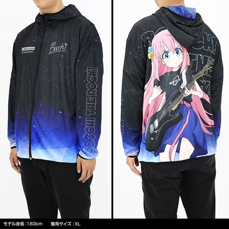 Anime Bocchi The Rock! - Goto Hitori Full Graphic Dry Hoodie Playing The Guitar Ver. (Size XL) image 7