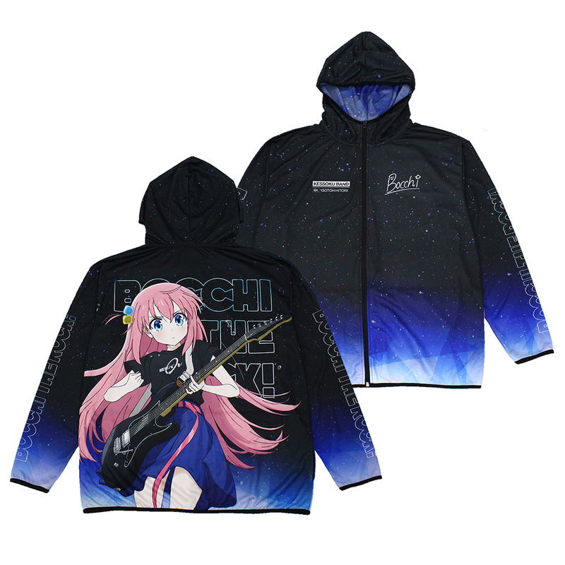 Anime Bocchi The Rock! - Goto Hitori Full Graphic Dry Hoodie Playing The Guitar Ver. (Size XXL) image 1