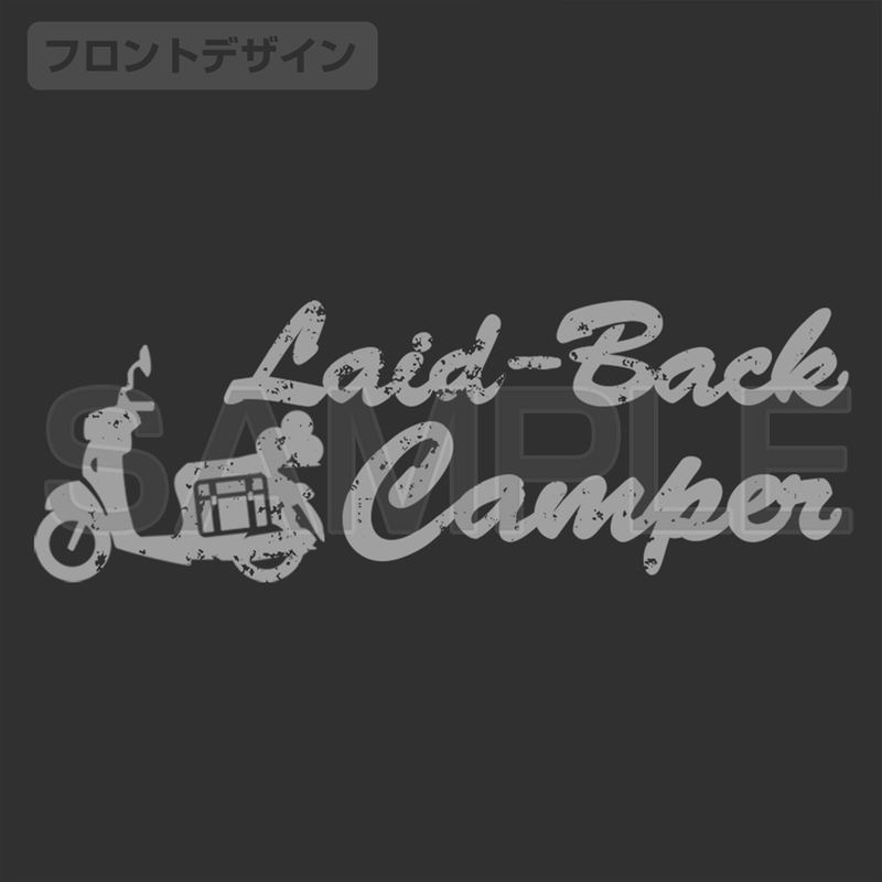 Yuru Camp Season 3 - Silhouette Bike Shima Rin Work Shirt (Gray | Size XL) image 4