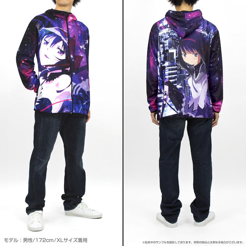 Puella Magi Madoka Magica The Movie: Rebellion - Homura Full Graphic Dry Hoodie (Size XXL) image 8