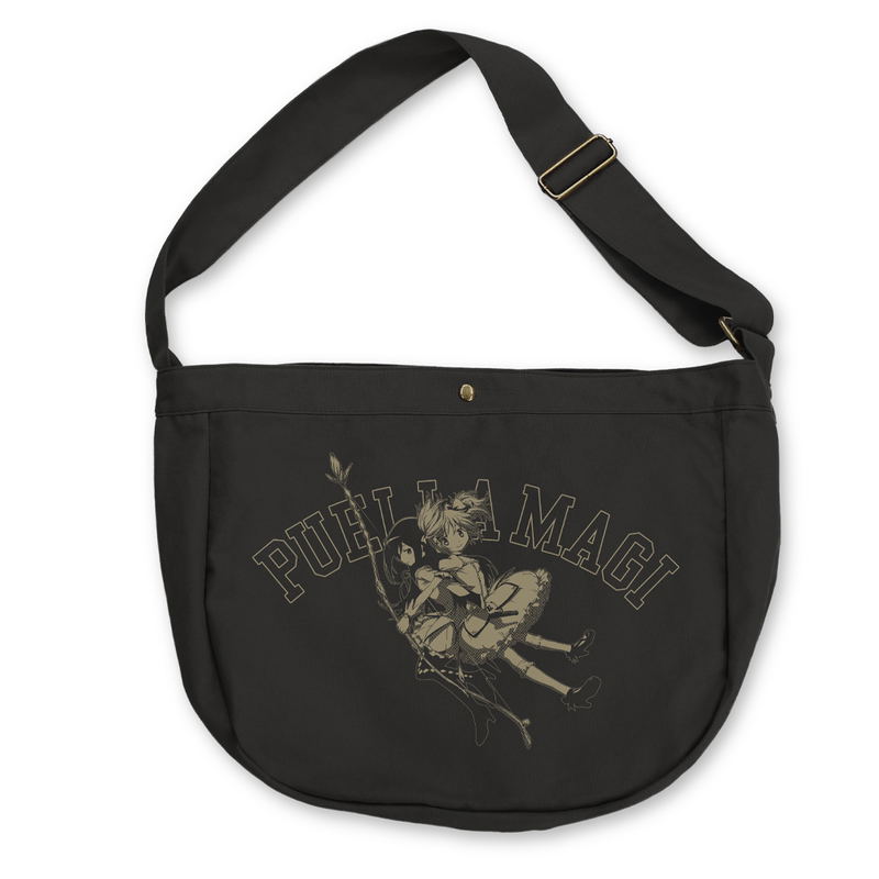 Puella Magi Madoka Magica The Movie: Rebellion - Madoka & Homura Newspaper Bag (Black) image 1