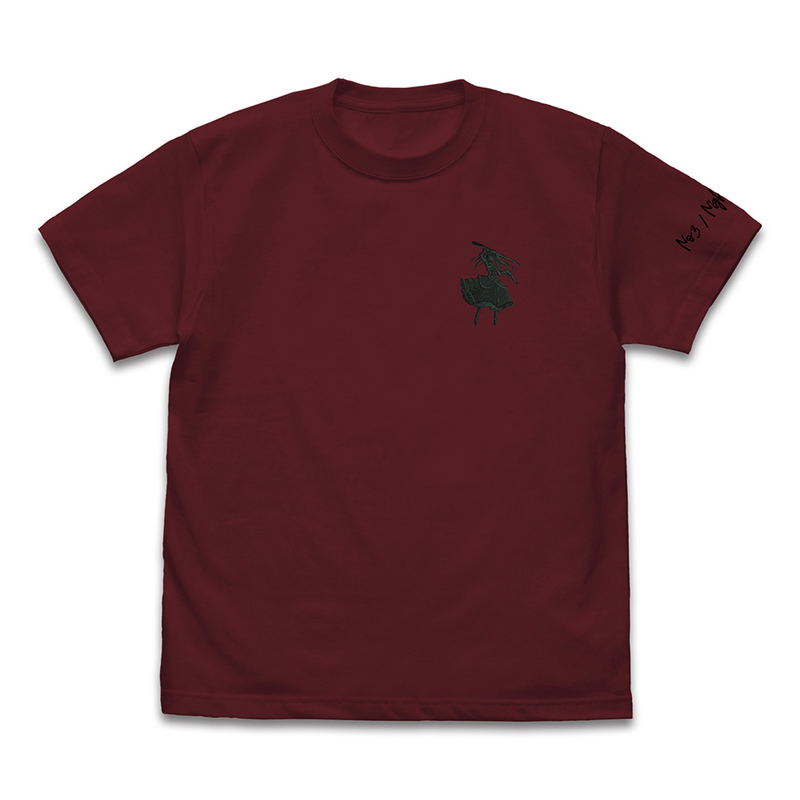 Date A Live V - Kurumi Tokisaki One-Point Embroidery T-shirt (Burgundy | Size L) image 1