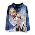 Tsukihime -A Piece Of Blue Glass Moon- Arcueid Brunestud Full Graphic Dry Hoodie (Size M) thumbnail 4