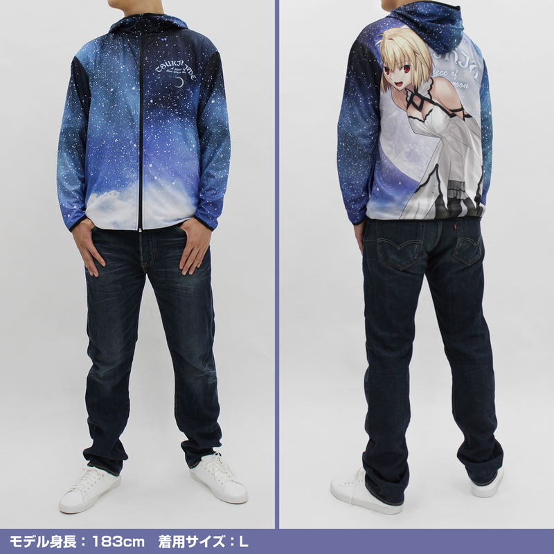 Tsukihime -A Piece Of Blue Glass Moon- Arcueid Brunestud Full Graphic Dry Hoodie (Size XXL) image 5