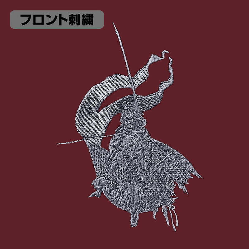 Fate/Grand Order - Avenger/Jeanne D'Arc (Alter) One-Point Embroidery T-shirt (Burgundy | Size XL) image 2