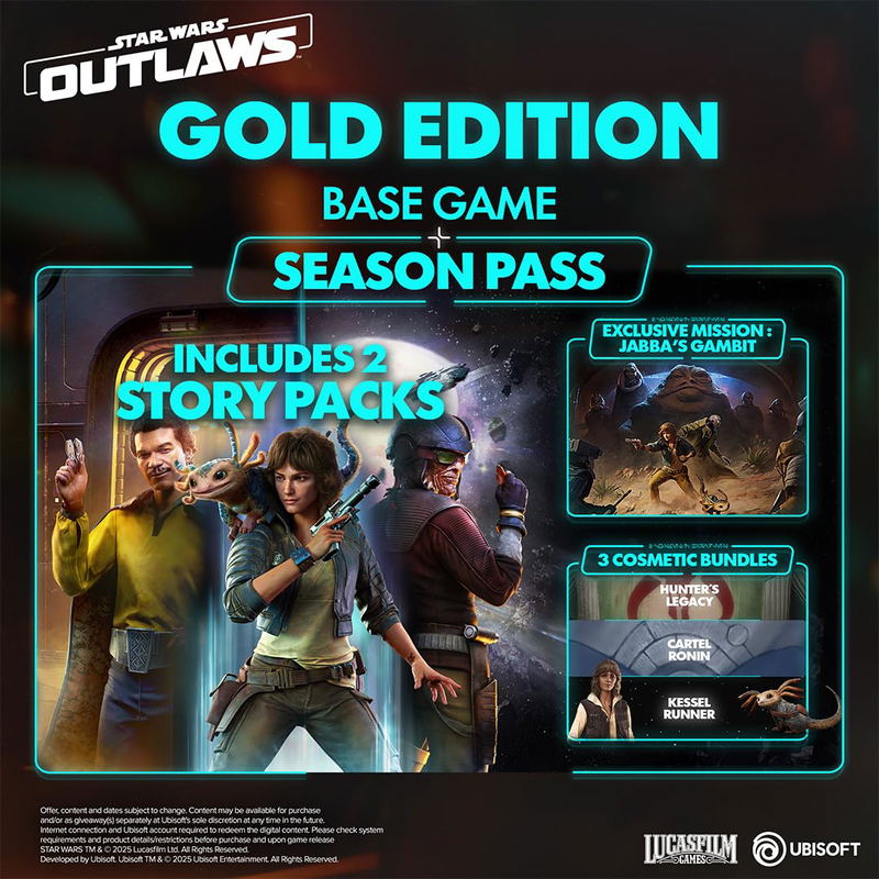 Star Wars Outlaws [Gold Edition] (French Cover) <span class="ext" style="background-color: #ff8c00; color: #FFFFFF;">Game Key Cart</span> image 1