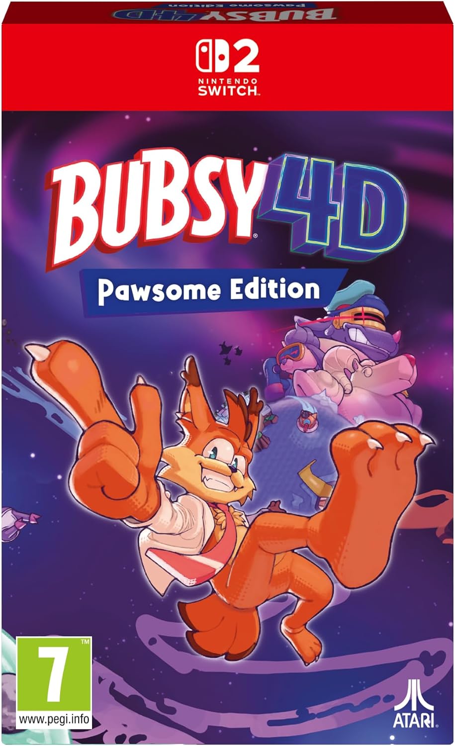 Bubsy 4D [Pawsome Edition] Game Cart for Nintendo Switch 2