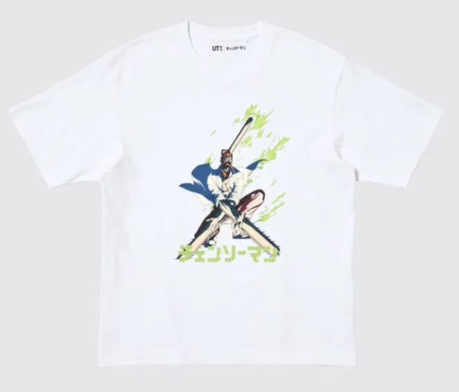 UT Chainsaw Man Graphic T-shirt (White | Size M) image 1