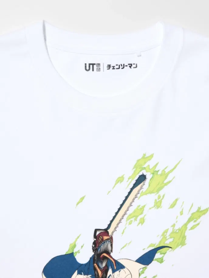 UT Chainsaw Man Graphic T-shirt (White | Size M) image 2