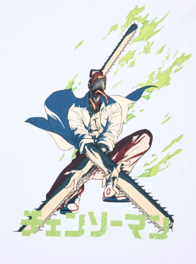 UT Chainsaw Man Graphic T-shirt (White | Size M) image 3