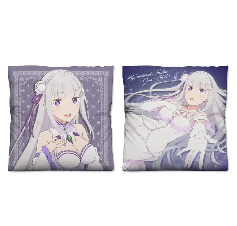 Re:Zero -Starting Life In Another World- Emilia Double-sided Print Cushion Cover image 1