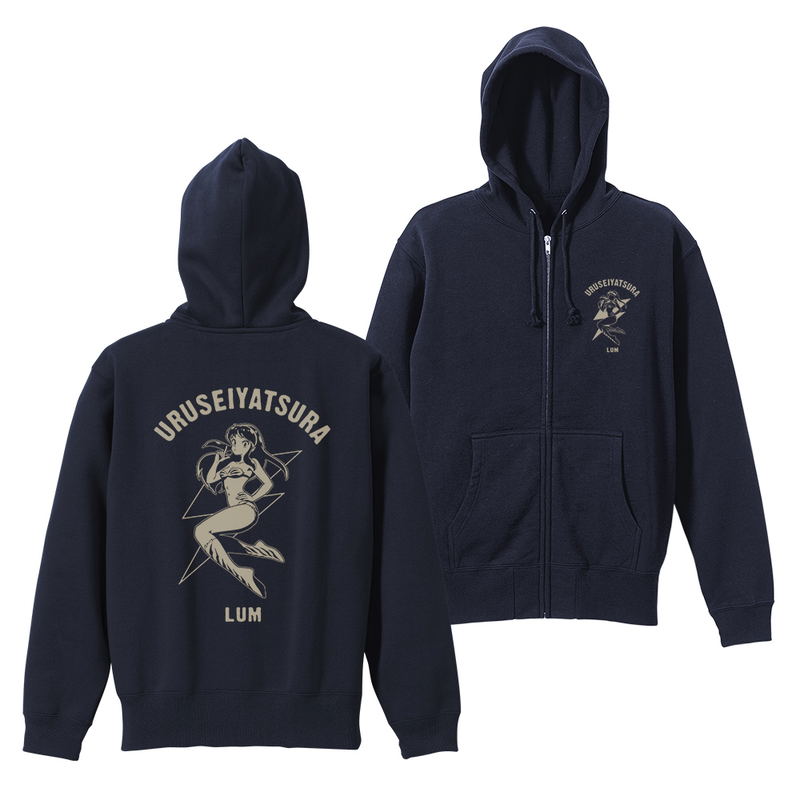 TV Anime Urusei Yatsura - Lum's Electric Shock Zip Hoodie (Navy | Size L) image 1