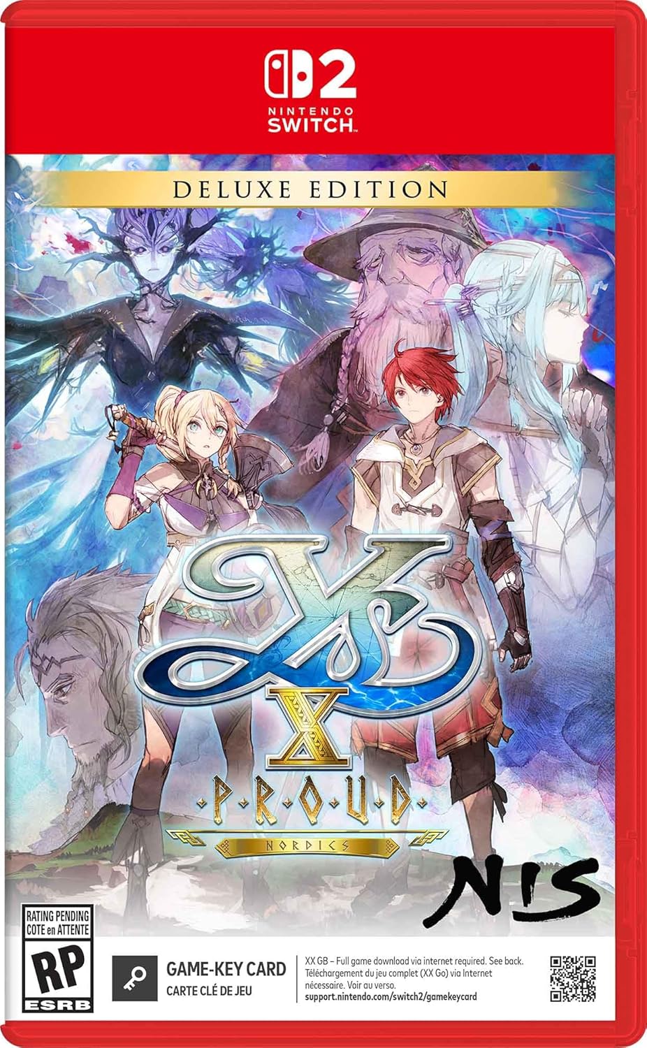 Ys X: Proud Nordics [Deluxe Edition] Game Key Cart for Nintendo