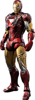 Marvel Studios The Infinity Saga 1/12 Scale Pre-Painted Action Figure: DLX Iron Man Mark 6 (Battle Damaged) thumbnail 1
