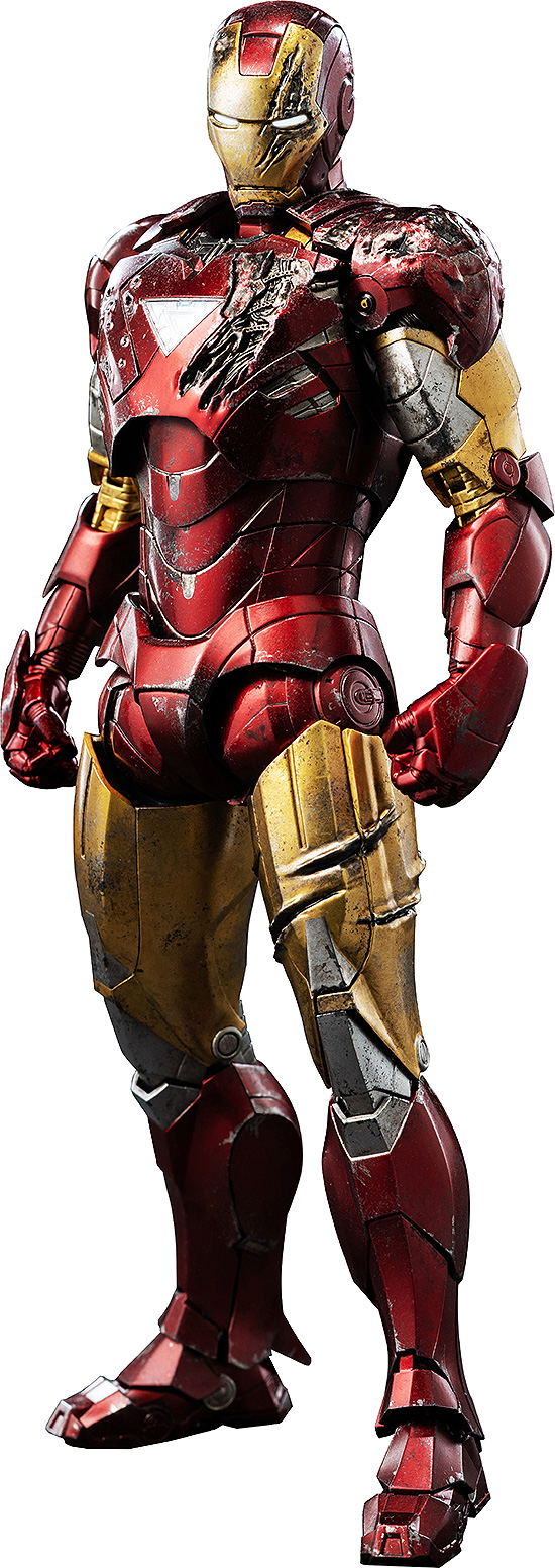 Marvel Studios The Infinity Saga 1/12 Scale Pre-Painted Action Figure: DLX Iron Man Mark 6 (Battle Damaged) image 1