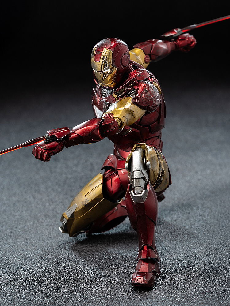 Marvel Studios The Infinity Saga 1/12 Scale Pre-Painted Action Figure: DLX Iron Man Mark 6 (Battle Damaged) image 11
