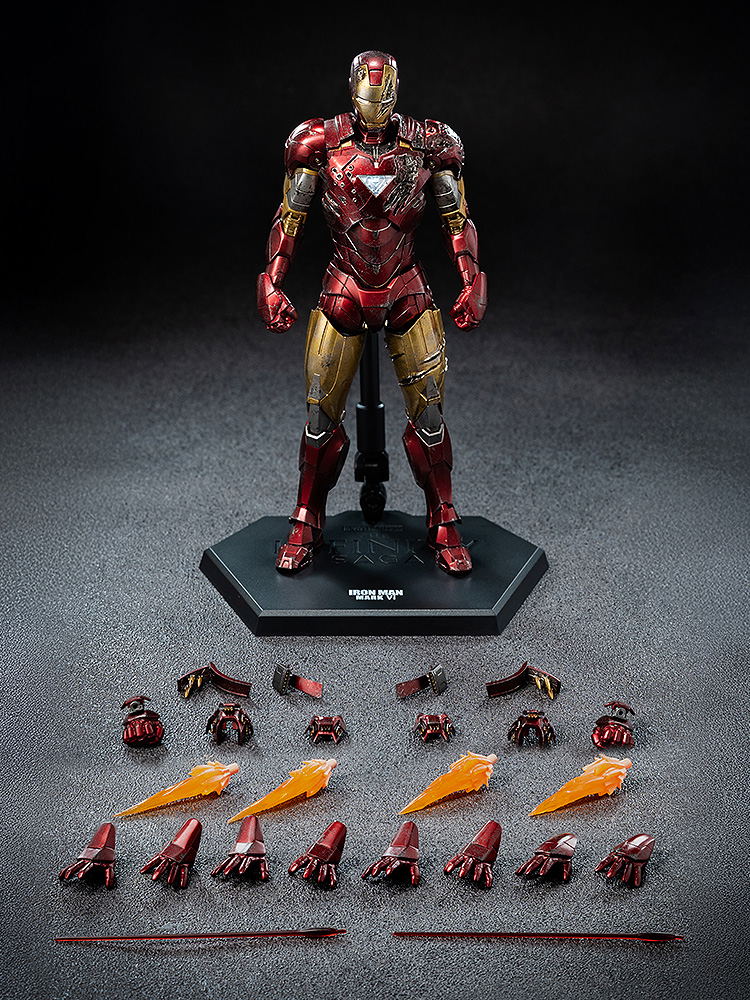 Marvel Studios The Infinity Saga 1/12 Scale Pre-Painted Action Figure: DLX Iron Man Mark 6 (Battle Damaged) image 2