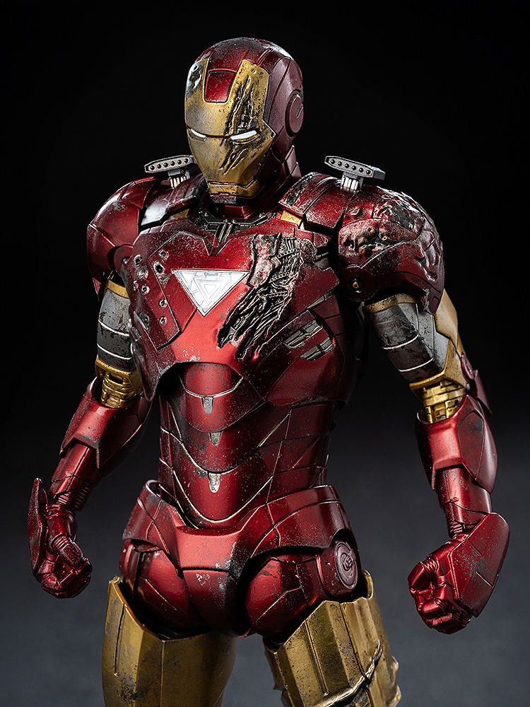 Marvel Studios The Infinity Saga 1/12 Scale Pre-Painted Action Figure: DLX Iron Man Mark 6 (Battle Damaged) image 5