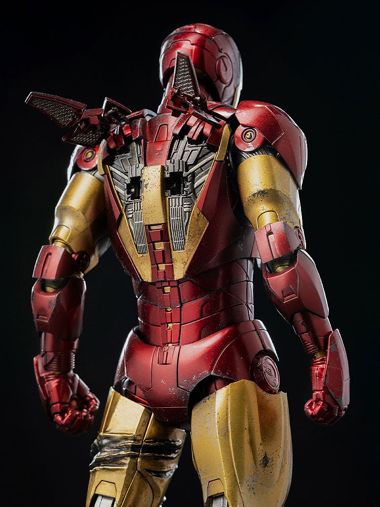 Marvel Studios The Infinity Saga 1/12 Scale Pre-Painted Action Figure: DLX Iron Man Mark 6 (Battle Damaged) image 6