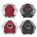 TV Anime Ramen Akaneko - Sabu Embroidered Sukajan Jacket (Burgundy | Size L) thumbnail 2