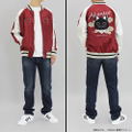 TV Anime Ramen Akaneko - Sabu Embroidered Sukajan Jacket (Burgundy | Size L) thumbnail 7