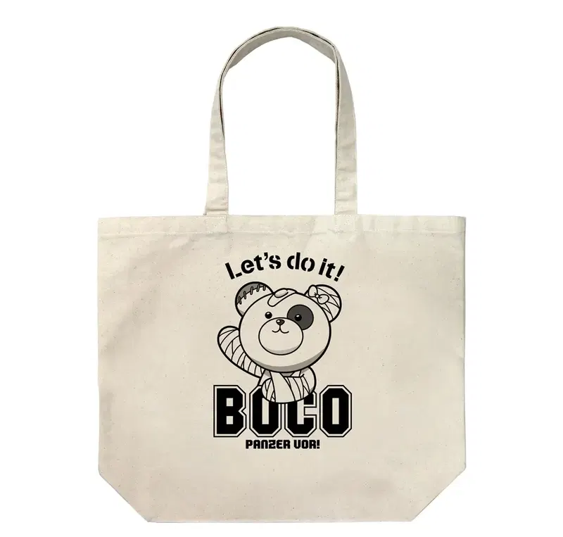 Girls Und Panzer Das Finale - Boko Large Tote Bag (Natural) image 1