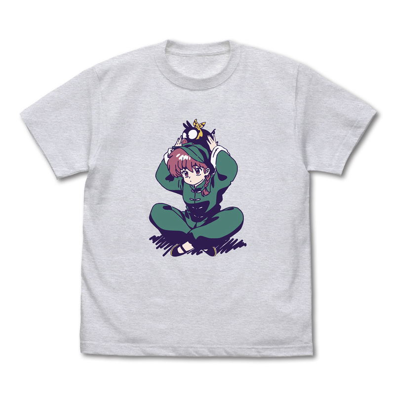 Ranma 1/2 - Ranma And P-chan T-shirt (Ash | Size M) image 1