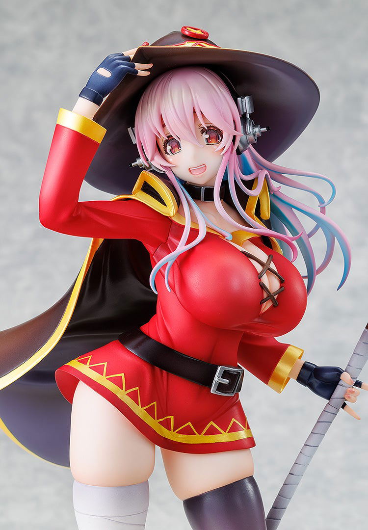Super Sonico Konosuba God's Blessing on this Wonderful World! 1/7 Scale Pre-Painted Figure: Megumin Collaboration Ver. image 6