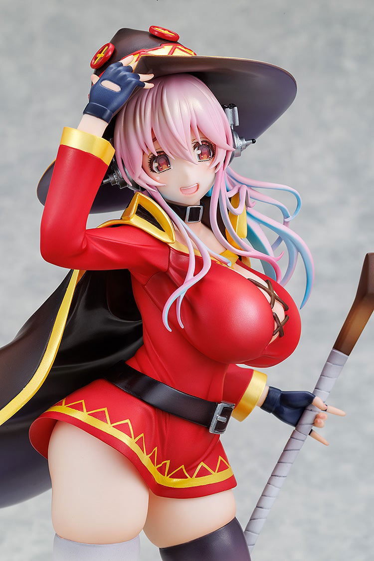 Super Sonico Konosuba God's Blessing on this Wonderful World! 1/7 Scale Pre-Painted Figure: Megumin Collaboration Ver. image 7