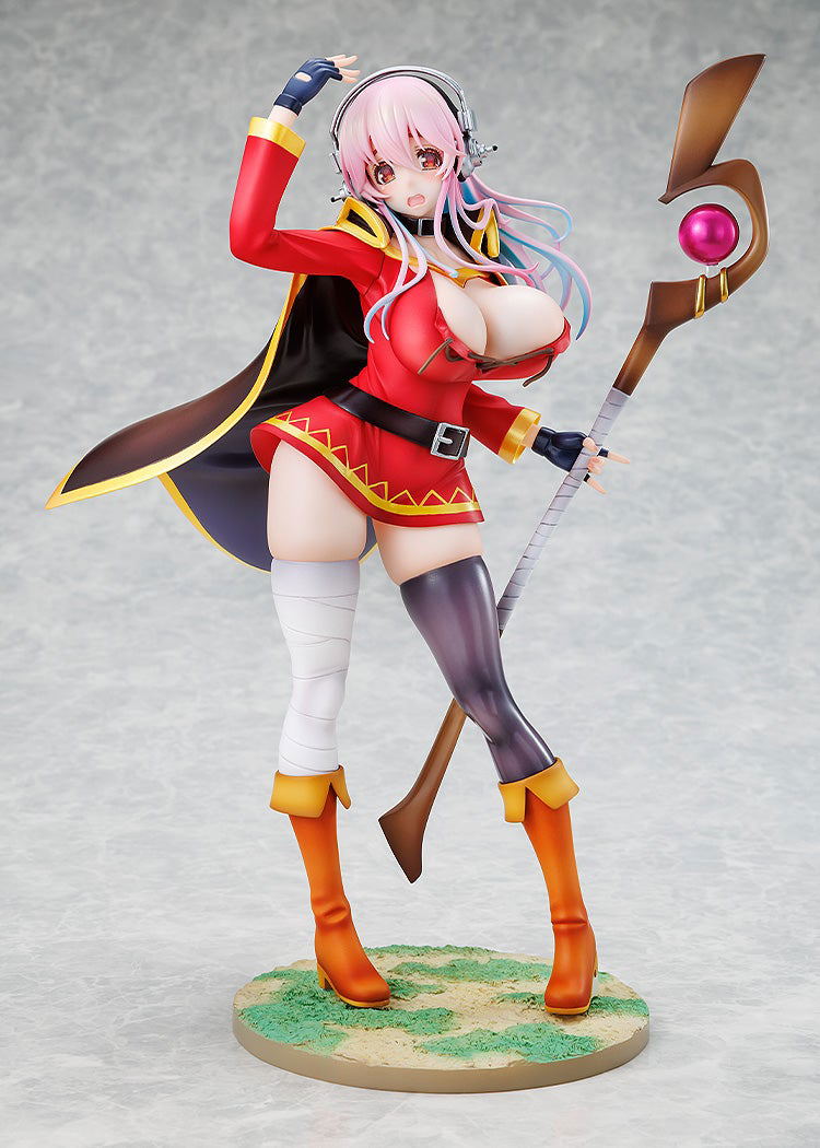 Super Sonico Konosuba God's Blessing on this Wonderful World! 1/7 Scale Pre-Painted Figure: Megumin Collaboration Ver. image 9
