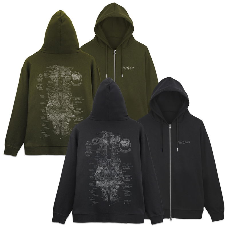 Made In Abyss: The Golden City Of The Scorching Sun - Abyss Map Zip Hoodie Ver.2.0 (Black | Size XL) image 3