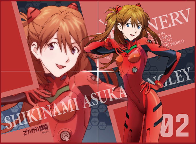 TCG Universal Play Mat Rebuild Of Evangelion Shikinami Asuka Langley Revival image 1