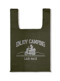 Yuru Camp Season 3 - Silhouette Bike Shima Rin Eco Bag (Olive) thumbnail 1