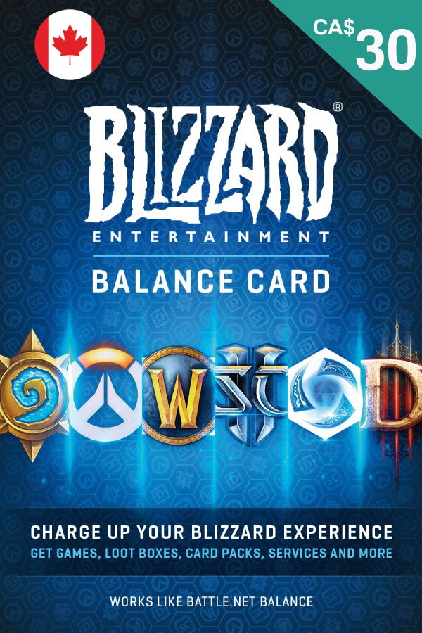 Blizzard Gift Card (CAD 30) | Canada Account digital — Import Game Deal