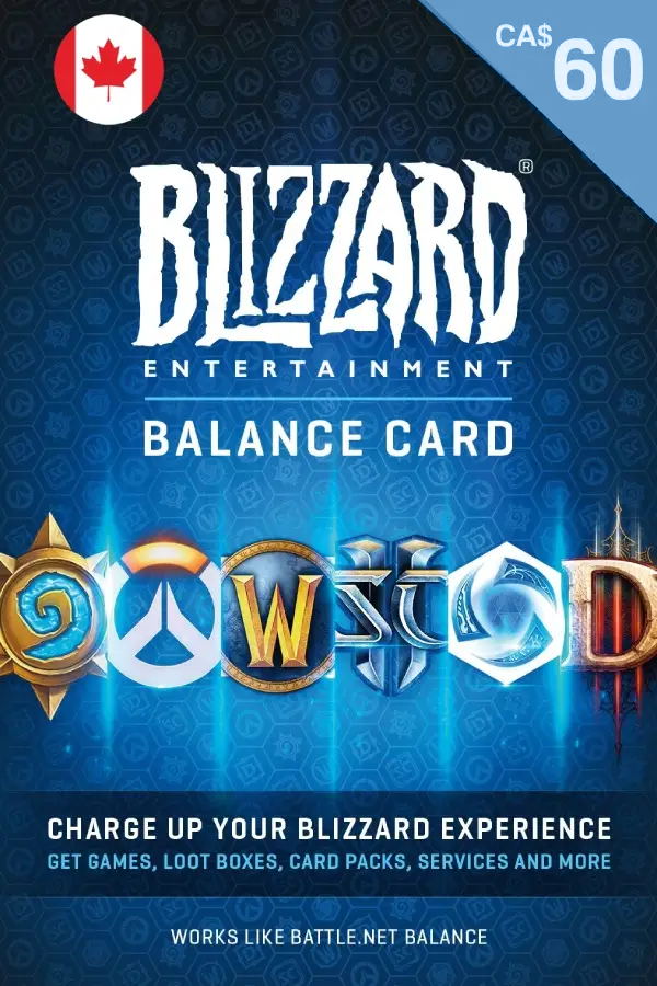 Blizzard Gift Card (CAD 60) | Canada Account <span class="ext ext_digital">digital</span> image 1