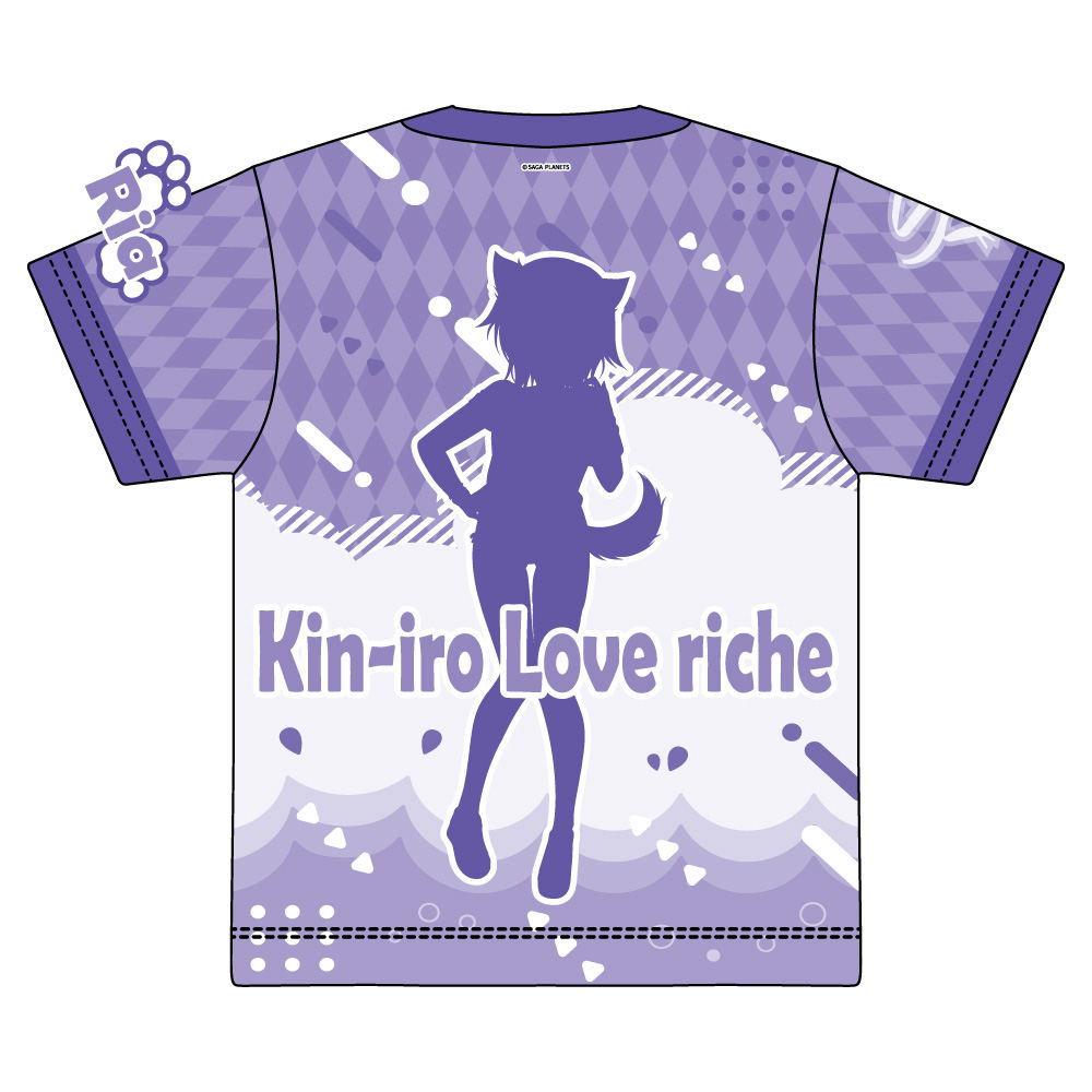 Kin-iro Loveriche Original Illustration Full Graphic T-shirt Soma Ria ...